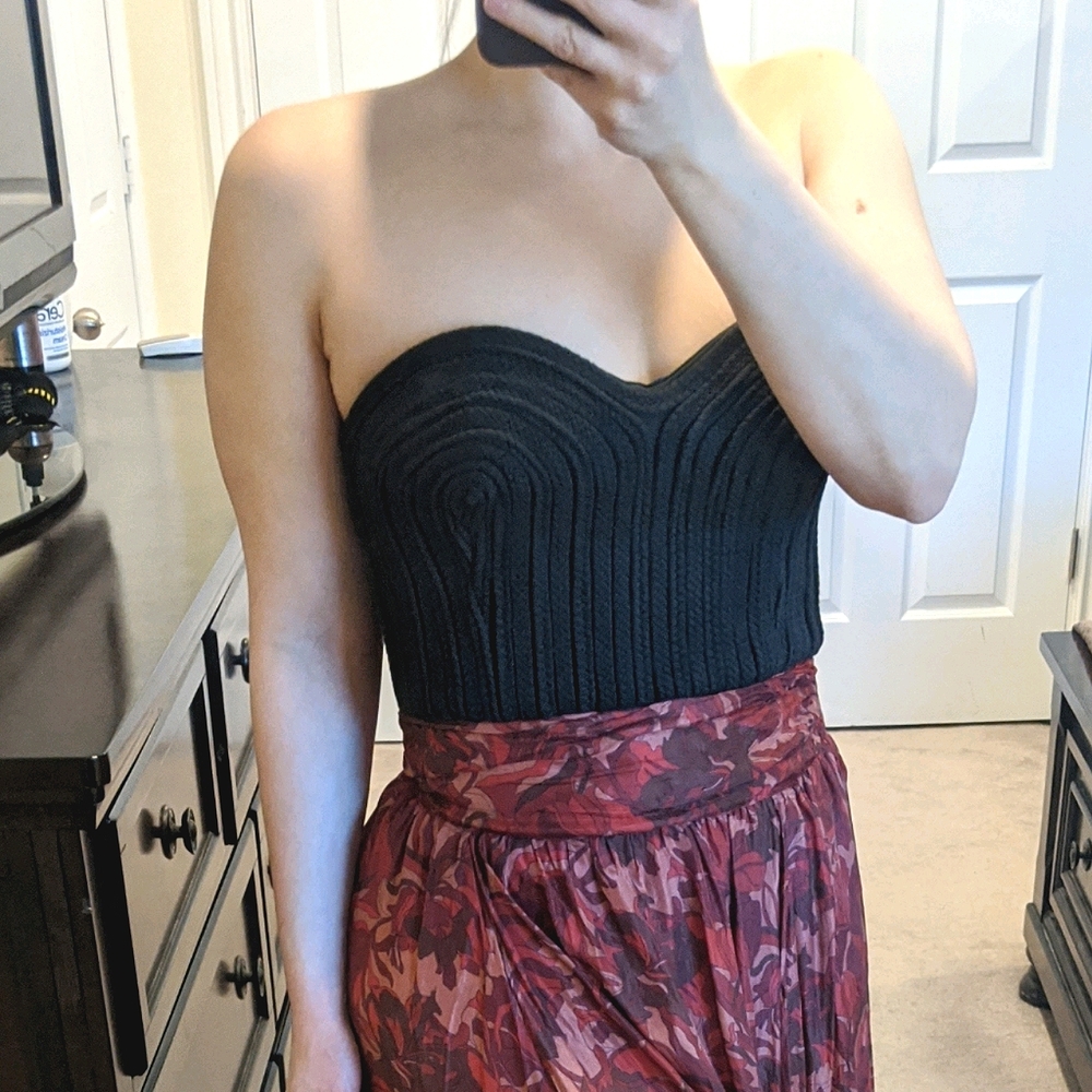 Nasty Gal corset bustier crop top M